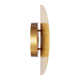 Keef Single Light Steel Dimmable LED Armed Sconce