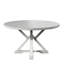 5 Piece Expandable Drop Leaf Dining Table Set with 4 Upholstered Chairs, Solid Wood Round Counter Height Kitchen Table and Chairs Set, Mid-Century Modern Farmhouse Dining Room Table Set-1082675658