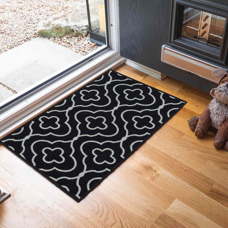 Havana Club Floral Trellis Anti Slip Washabale Hallway-Passage Corridor Kitchen Non Slip Doormats, Rectangle 120 x 160 cm