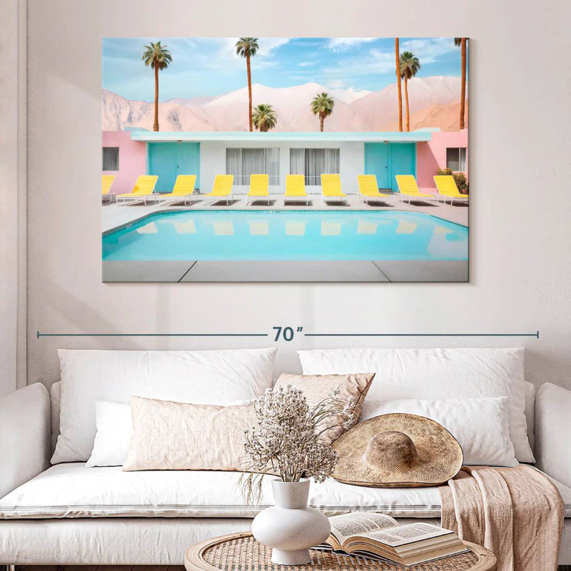 Lilie Palm Springs Pool Day, H 34 po x l 51 po