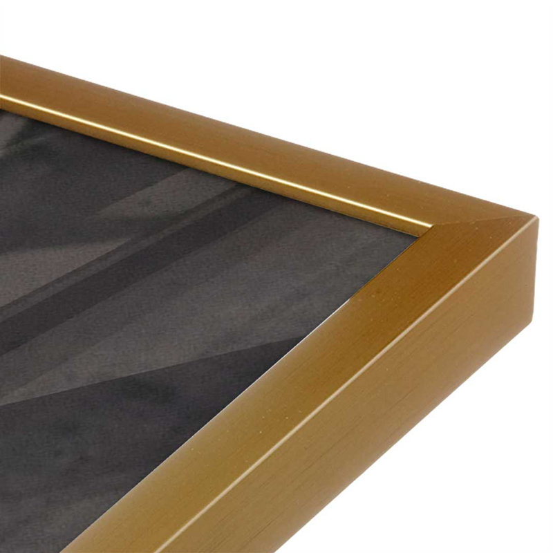 «Pier Angles I» par Nathan Larson, reproduction d'art, H 12 po x l 18 po, Or