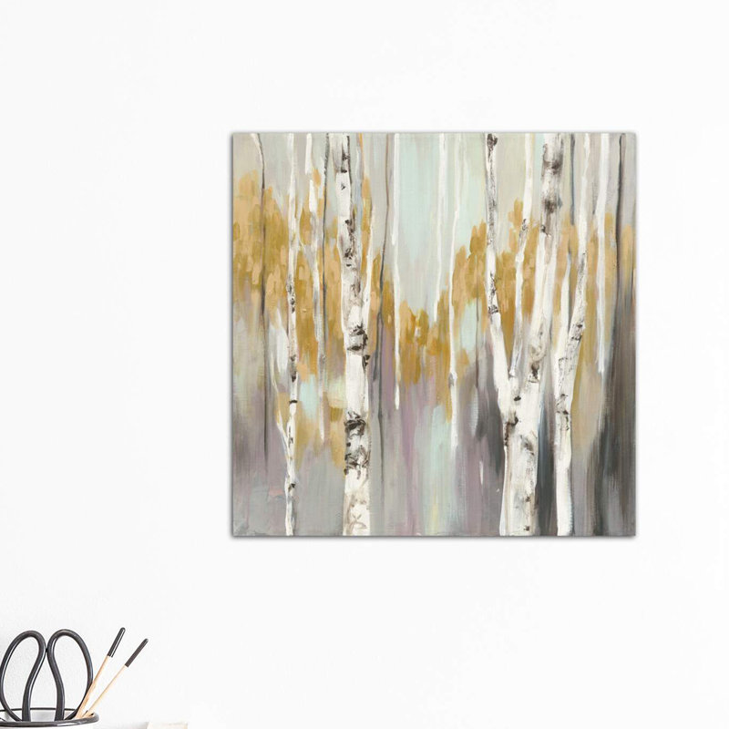 Silver Birch II by Julia Purinton - Wrapped Canvas Print, 45.72 cm H x 45.72 cm W x 3.175 cm D
