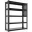 Étagère de garage métallique robuste Ackron 78 po H à 5 niveaux, capacité totale de 2 000 lb, étagères de rangement en acier réglables avec panneau perforé-253413918