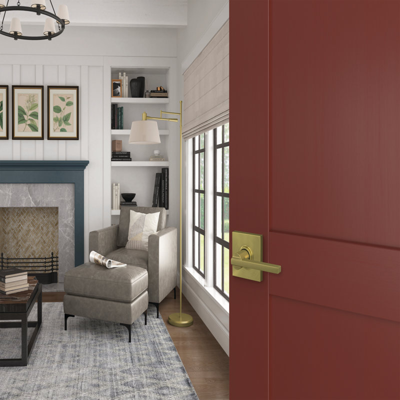 Latitude Passage Leverset with Collins Rosette, Satin Nickel