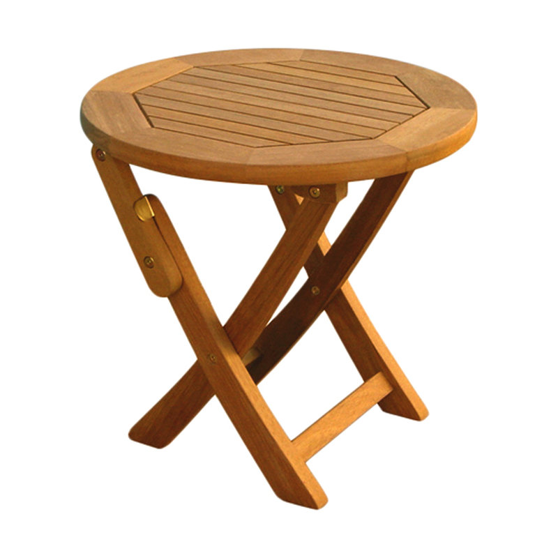 Table d'appoint pliante en bois Blaser, L 19 po x l 19 po