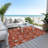 Machine Washable Indoor/Outdoor Boruta ACN2250 Global Rug-2057746282