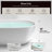MonBlari 59" X 29" Acrylic Freestanding Soaking Bathtub with Overflow and Pop-up Drain For Bathroom-120392933-124541411