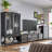 Black Solid Wood + Glass Display Cases-121577083-121577079