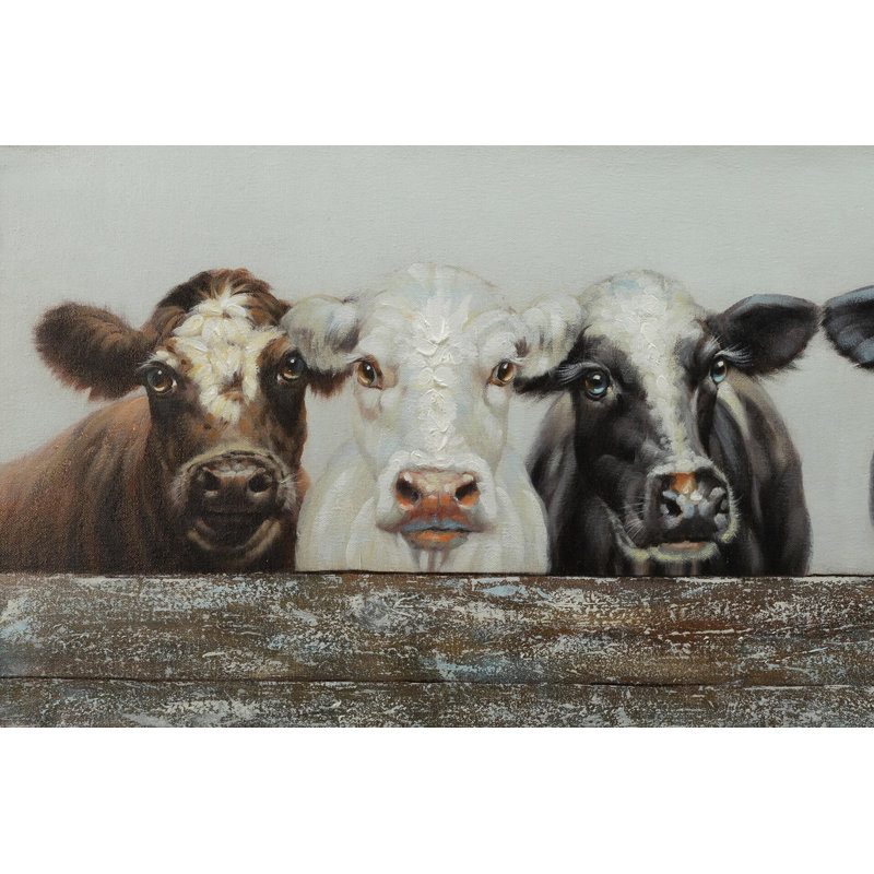 Hand -painted animal friendship acrylic painting