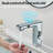 Chrome Bathroom Sink Faucet Smart Sensor 1 Hole LED Temp Display Lavatory Vanity Mixer Taps