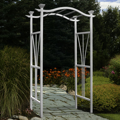 45'' W x 21'' D Vinyl Arbor in White