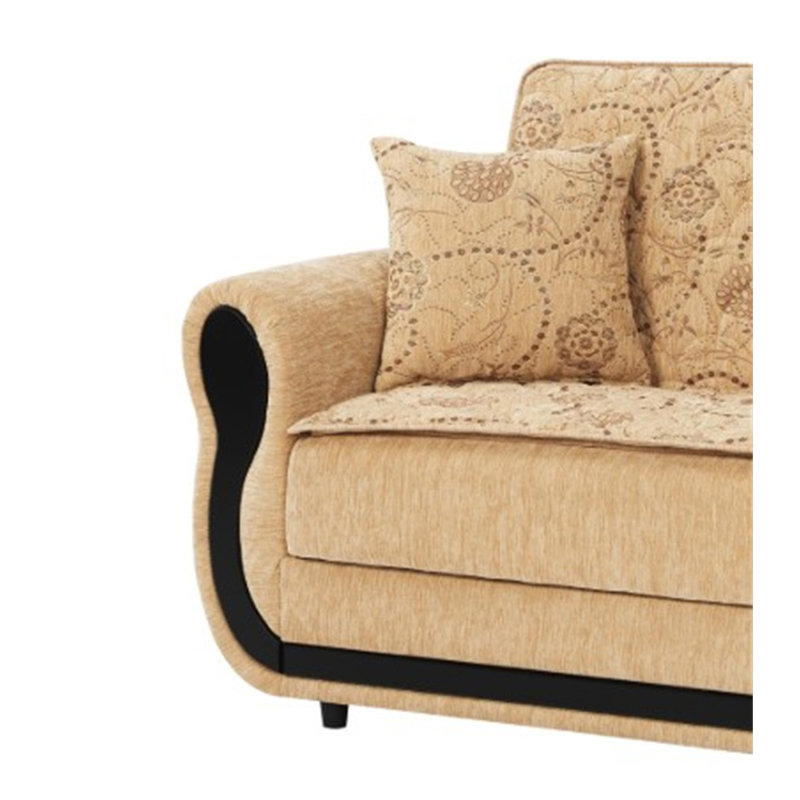 Causeuse convertible avec rangement Primenest Averna Collection, Beige