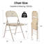 Ensemble de 4 chaises pliantes, chaises pliantes rembourrées en cuir, chaises pliantes robustes en métal, faciles à utiliser et à ranger, tant à l'extérieur qu'à l'intérieur, pour la maison, le bureau, les fêtes et le confort-159155922