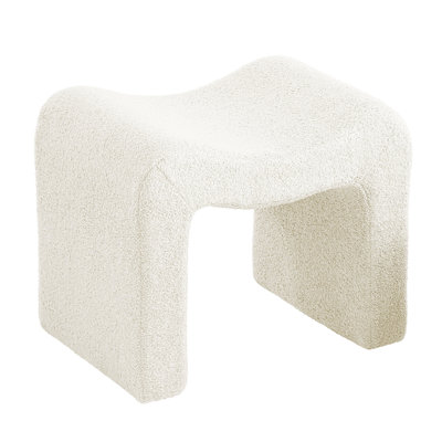 Catargiu Teddy Fleece Upholstered Ottoman