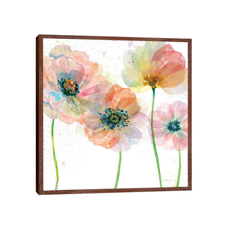 Summer Field's I by Carol Robinson - Painting on Canvas, 66.04 cm H x 66.04 cm W, Classic Brown Wood Framed