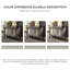 Commode antique en bois massif platine, 5 tiroirs et 2 portes