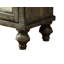 Console Velika avec finition vieillie et 1 compartiment de rangement ouvert