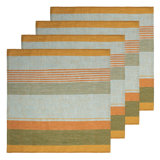 Vine Stripe Linen Striped Square Napkin