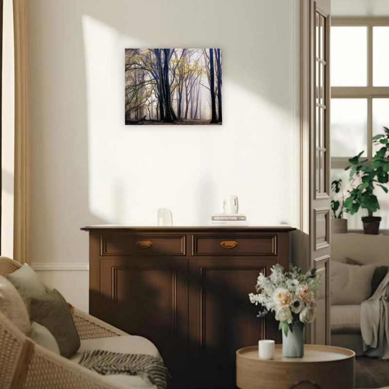 Chute d'automne, art mural sur toile 24 "x 18"