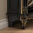 Black Solid Wood Shoe Storage Bench-256602774-256602773