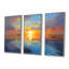«Little Boat At The Infinite Ocean Sunset», ensemble d'art mural plage et océan-108457133-108457129