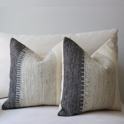Wool and Cotton Pillow Cover