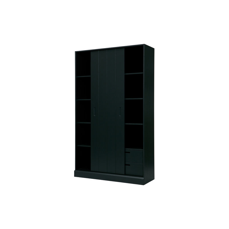 Highview 1 Door Wardrobe, Black