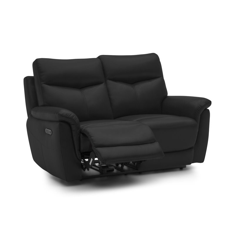 Holland 2 Seater Manual Recliner, Jet Black