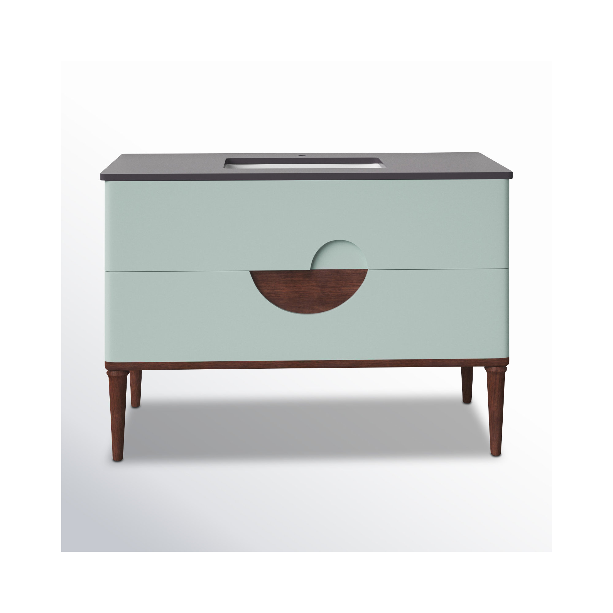 Kimber 48'' Single Bathroom Vanity, Aloe Green