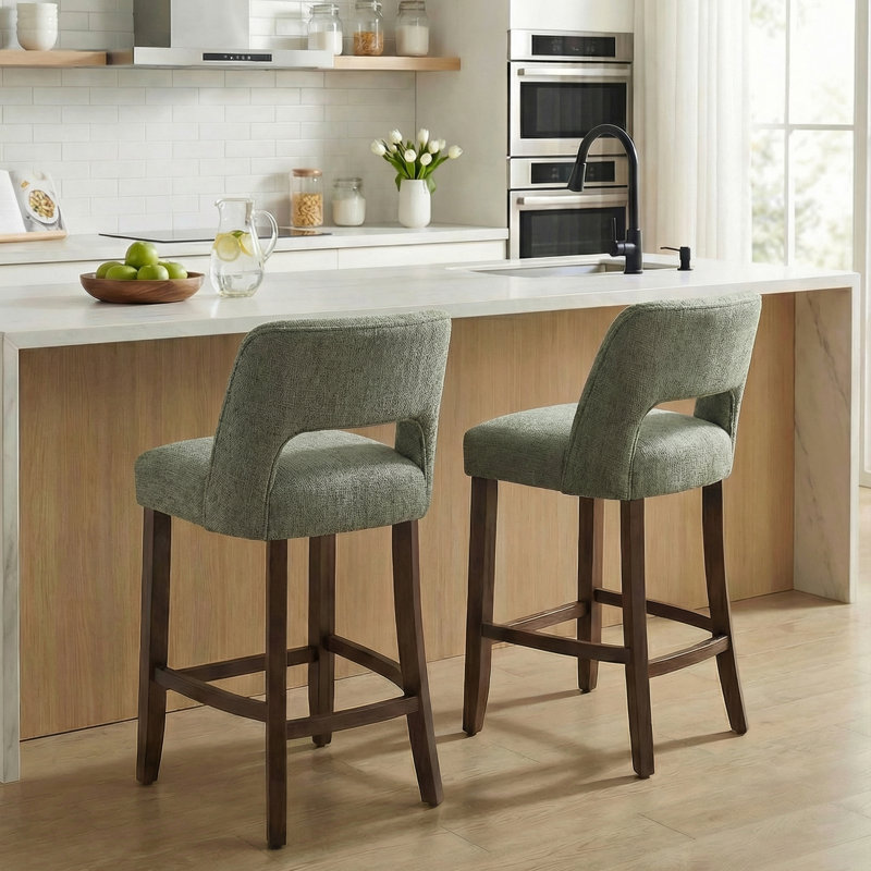 Tabouret de bar Bisto, Vert