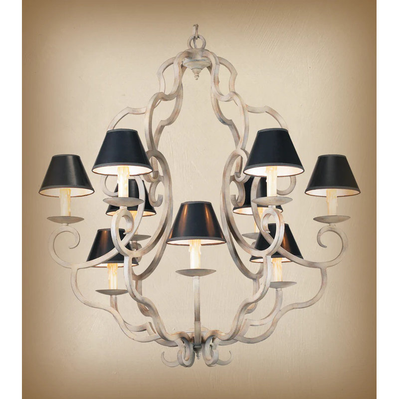 Lustre classique/traditionnel 9 lumières ombrée Arne
