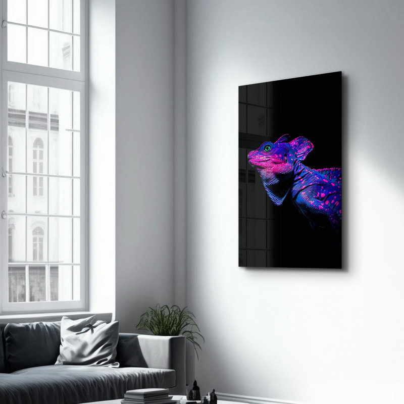 Élégante peinture murale en verre trempé de 13,8 po x 21,7 po | 100% verre trempé, épaisseur: 0,16 pouce | Imprimé UV pour des couleurs éclatantes | Parfait pour la décoration intérieure, le salon et les espaces de bureau
