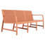 5 meubles de patio - brun abricot, 3, 2 chaises, tables basses, rouille, polypropylène, imperméable, espace, cadre intérieur / extérieur brun à lattes respirantes, assemblage rapide, utilisation intelligente de l'espace-1003080436