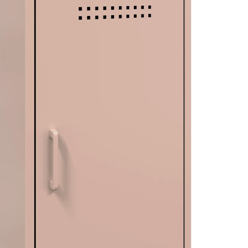 Amielle Steel Accent Cabinet, Pink