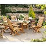 Kurtis Outdoor 5 - Piece Teak Dining Set