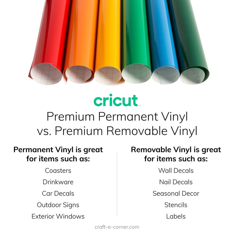 Cricut Permanent Premium Vinyl Bundle, 12x48 Easter Pastel Colors