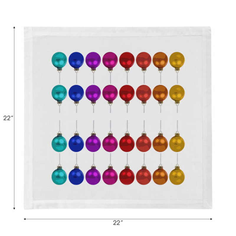 Serviettes de table en satin de coton Merry