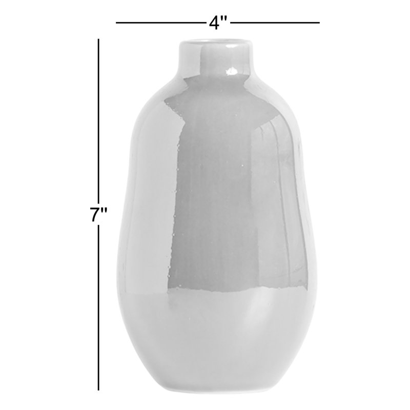 Vase en grès, Blanc