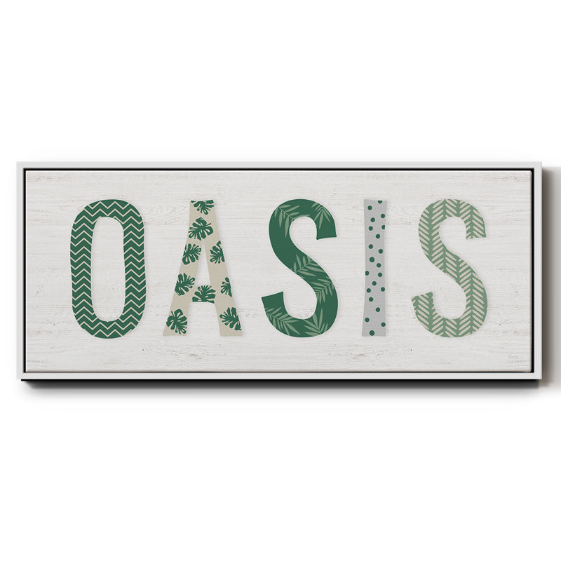 Oasis Cabana - toile encadrée, H 24 po x l 60 po