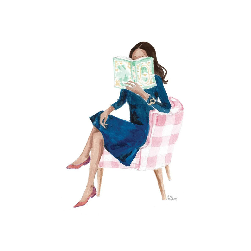Pink Chair by Style Of Brush - Gallery-Wrapped Canvas Giclée on Canvas, 66.04 cm H x 45.72 cm W x 1.91 cm D, Canvas