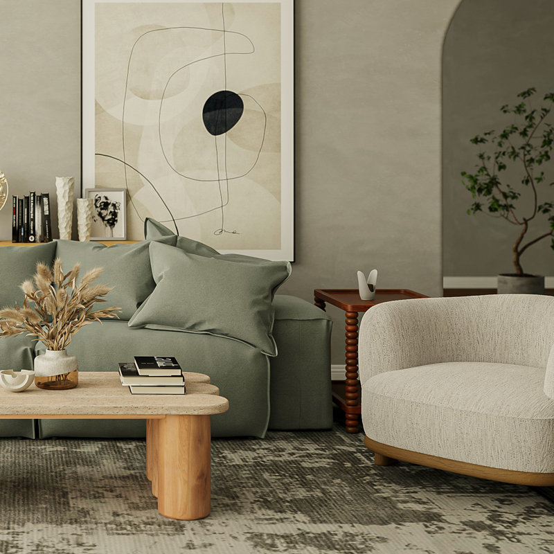AllModern Dorothea 38'' Wide Upholstered Barrel Chair