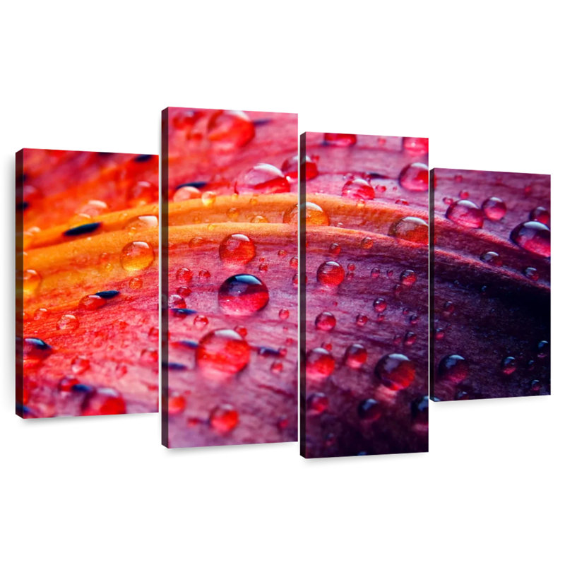Lily Flower Droplets, 27" H x 43" W