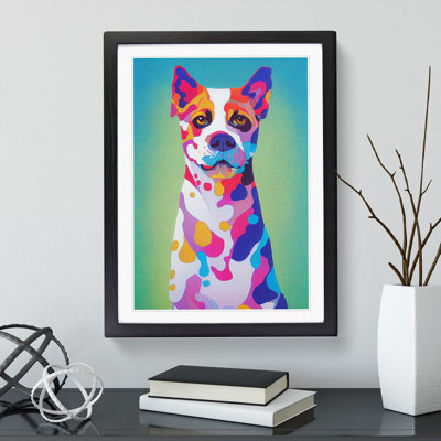 Dog Paint Splash No.1 - Single Picture Frame Print