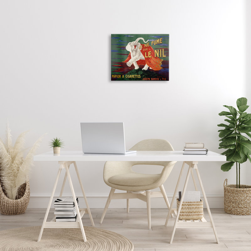 Publicité rétro sur toile, par Marcus Jules, H 16 po x l 20 po