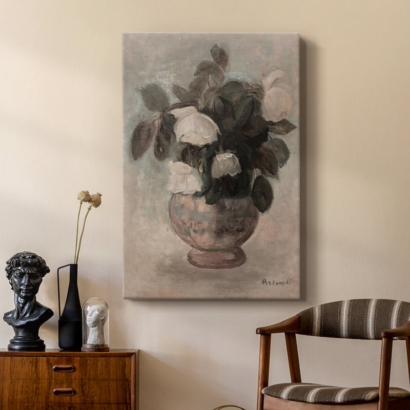 Impression florale rétro XCVI - galerie personnalisée enveloppée Cavas