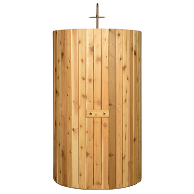 Ellipse Outdoor Shower in Rustic Cedar
