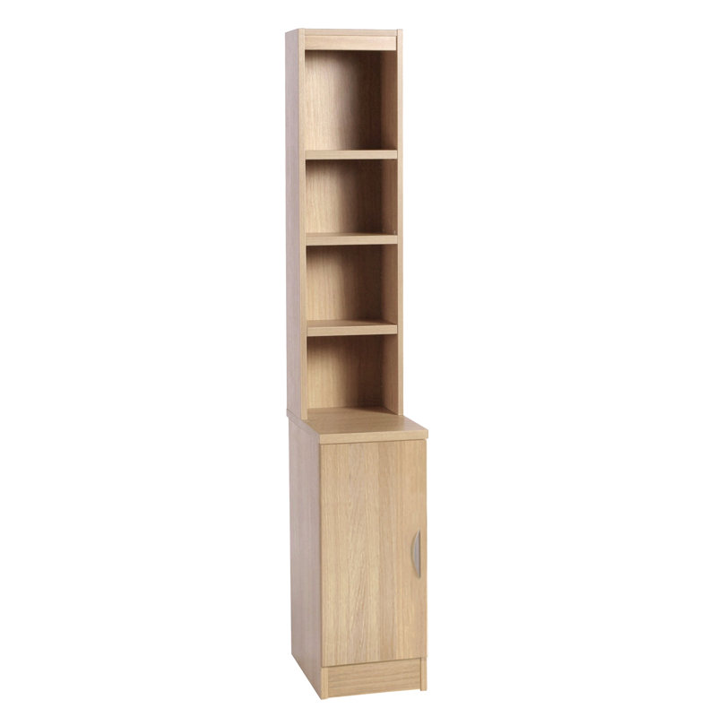 Moreland 1 -Door 3 -Shelf Storage Cabinet, Sandstone