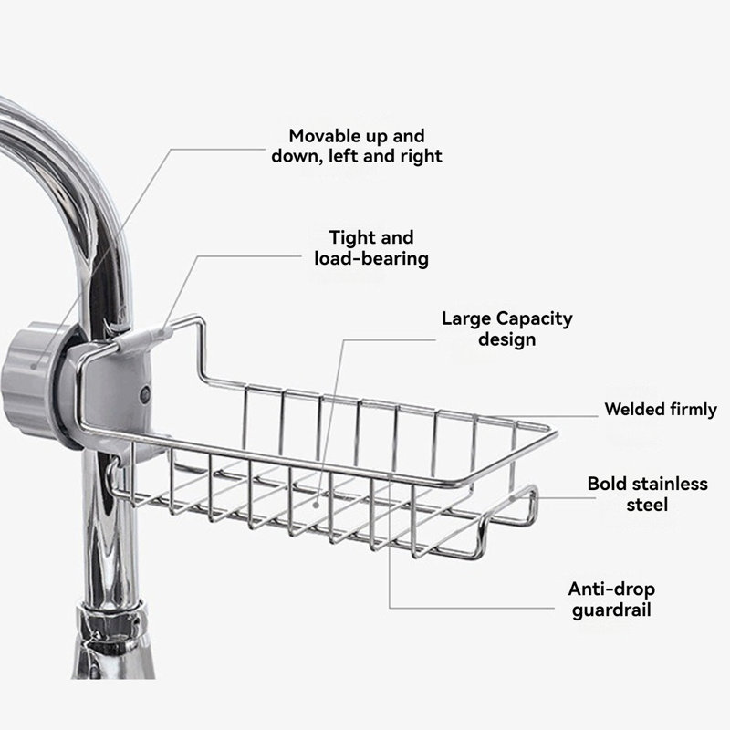 Porte-éponge en acier inoxydable