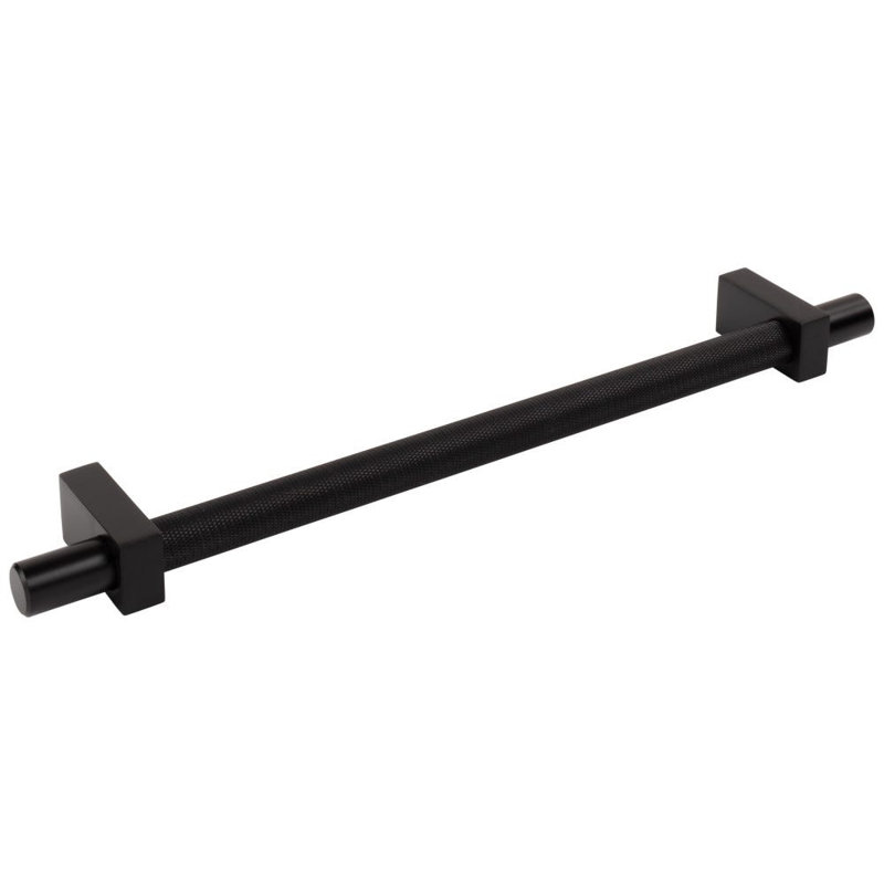 Larkin 3 Knurled Center Appliance Pull, 12", Matte Black