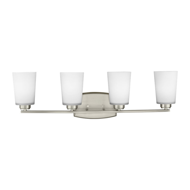 Franport Four Light Wall / Bath from Generation Lighting , No, Brushed Nickel